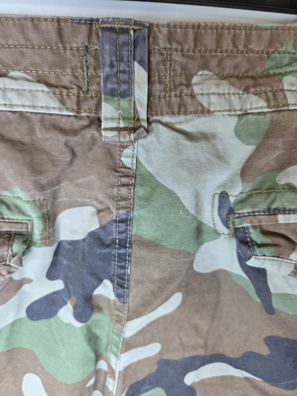 Polo By Ralph Lauren Men's Camouflage Cargo Shorts — Green/Brown/Black - Picture 15 of 15
